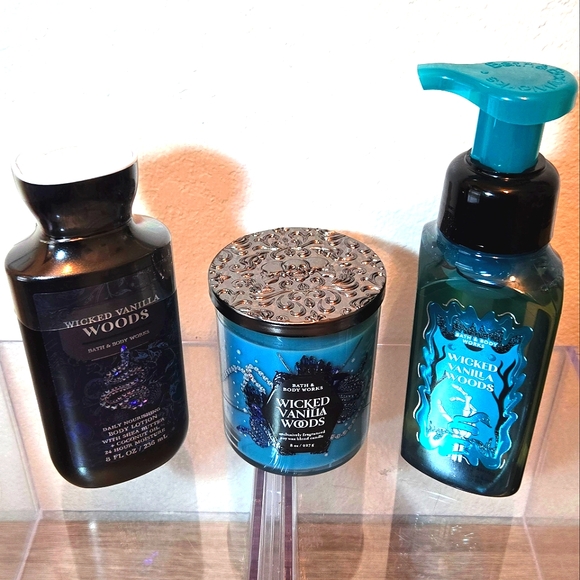 Wicked Vanilla Woods Bath & Body Works Bundle • 3 Pieces - Picture 1 of 10